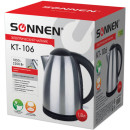 Чайник электрический Sonnen KT-106 2200 Вт стальной 1.8 л нержавеющая сталь2