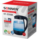 Чайник электрический Sonnen KT-200BK 2200 Вт чёрный 1.7 л стекло2