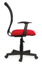 Кресло BRABIX "Spring MG-307", с подлокотниками, комбинированное красное/черное, TW, 5314052