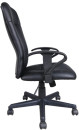Кресло BRABIX "Optima MG-370", с подлокотниками, экокожа/ткань, черное, 5315802