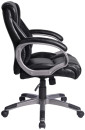 Кресло офисное BRABIX "Eldorado EX-504", экокожа, черное, 5308742