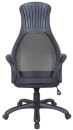 Кресло офисное BRABIX "Genesis EX-517", пластик черный, ткань/экокожа/сетка черная, 5315744