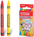 Восковые карандаши ПИФАГОР, 6 цветов, 2229612