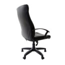 Кресло офисное BRABIX "Trust EX-535", экокожа черная, ткань серая, 5313834