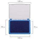 Штемпельная подушка BRAUBERG, 120х90 мм (рабочая поверхность 110х70 мм), синяя краска, 2368664