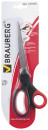 Ножницы BRAUBERG "Energy", 210 мм, прорезиненные ручки, красно-черные, 2-х сторонняя заточка, блистер, 2315662