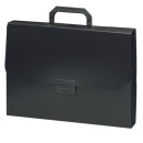 Портфель пластиковый BRAUBERG "Energy", А4, 256х330 мм, 6 отделений, черный, 2212043