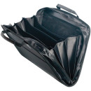 Портфель-сумка пластиковый BRAUBERG, А4+, 375х305х60 мм, на молнии, бизнес-класс, 4 отделения, 2 кармана, черный, 2251693