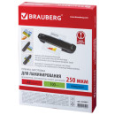 Пленки-заготовки для ламинирования BRAUBERG, комплект 100 шт., для формата А4, 250 мкм, 5308972