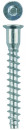 Винт-конфирмат оцинкованный, шестигранный шлиц, 6,4ммx50мм, 2500шт, ЗУБР