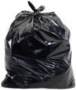 Мешки для мусора 120 л, черные, в рулоне 50 шт., ПВД, 25 мкм, 62х102 см (±5%), эконом, ЛЮБАША3