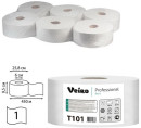 Бумага туалетная 450 м, VEIRO Professional (Система T1), комплект 6 шт., Basic, T101