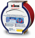 Клейкая лента Unibob 48984 48мм x 5 м светоотражающая, красно-белая3
