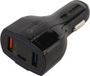 Автомобильное зарядное устройство ORIENT QC-12V3B 3.5А 2 х USB USB-C черный