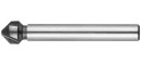 Зенкер ЗУБР "ЭКСПЕРТ" конусный с 3-я реж. кромками, сталь P6M5, d 10,4х50мм, цилиндрич.хв. d 6мм, для раззенковки М5