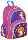 Рюкзак ПИФАГОР+ для начальной школы, девочка, Пес и кот, 40х30х15 см, 2279415