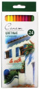 Карандаши цветные профессиональные "Сонет", 24 цвета, в картонной упаковке с европодвесом, 131414332