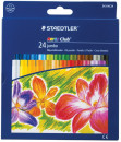 Пастель масляная художественная утолщенная STAEDTLER "Noris club Jumbo", 24 цвета, круглое сечение, 243 NC24