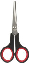 Ножницы ОФИСМАГ "Soft Grip", 140 мм, резиновые вставки, черно-красные, 3-х сторонняя заточка, 2364542