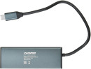 Разветвитель USB Type-C Digma HUB-2U3.0СAU-UC-G 2 х USB 3.0 USB Type-C 2 x mini-jack 3,5мм серый3