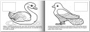 Книжка-раскраска А5, 4 л., HATBER с наклейками, Мои первые уроки, "Птицы", 4Р5н 05826, R0027052