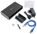 Gembird EE3-U3S-80 Внешний корпус 3.5" чёрный, USB 3.0, SATA, HDD/SSD, до 2 Тб, алюминий4