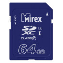 Флеш карта SD 64GB Mirex SDXC Class 10 UHS-I2