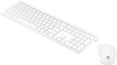 Клавиатура + мышь HP Pavilion 800 клав:белый мышь:белый USB беспроводная slim