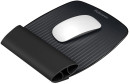 Fellowes® I-Spire Series™, Коврик для мыши с силиконовой подкладкой для руки, черный, шт2