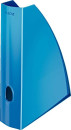 Лоток вертикальный Esselte 52771036 Leitz WOW A4 75x312x258мм синий металлик полистирол