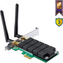 Сетевой адаптер WiFi TP-Link Archer T4E AC1200 PCI Express (ант.внеш.съем) 2ант.3