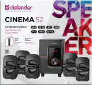 Колонки DEFENDER Cinema 52 52Вт, BT/FM/MP3/SD/USB/LED/RC5