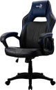 Кресло для геймера Aerocool AC40C AIR Black Blue , черно-синее, до 150 кг, ШxДxВ : 64x67x111-119см, газлифт класс 3 до 100 мм, механизм "Бабочка"3