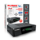 Приставка DVB-T2 LUMAX DV4207HD чип GX3235S, эфирный + кабельный, Металл, 3 кнопки, дисплей, USB, 3RCA, HDMI, внешний б/п, встроенный Wi-Fi адаптер, Кинозал LUMAX (более 500 фильмов)