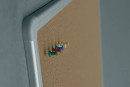 Доска пробковая 100x150 см, алюминиевая рамка, OFFICE, "2х3" (Польша), TCA15105