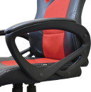 Кресло офисное BRABIX "Rider EX-544", экокожа черная/ткань красная, 5315834