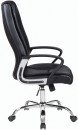 Кресло офисное BRABIX "Forward EX-570", хром, экокожа, черное2