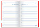 Ежедневник STAFF недатированный, А5, 145х215 мм, 128 л., твердая ламинированная обложка, красный, 1270542