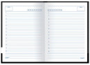 Ежедневник STAFF недатированный, А5, 145х215 мм, 128 л., твердая ламинированная обложка, черный, 1270552