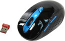 Мышь беспроводная A4TECH Rechargeable 2.4G синий чёрный USB + радиоканал2